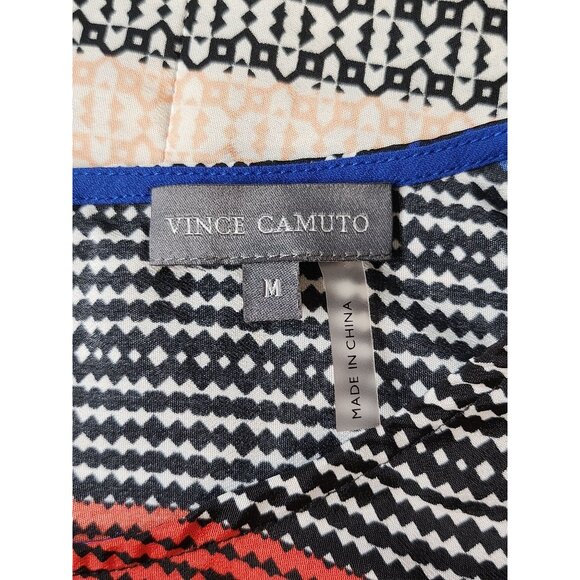 VINCE CAMUTO TANK TOP HI LO SHEER STRIPED SIZE‎  MED - Picture 3 of 5